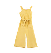 Girl plain jumpsuit with 2 pockets by Pompelo